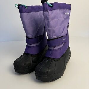 Kids Purple Snow Boots